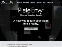 Tablet Screenshot of foodservice.oneida.com